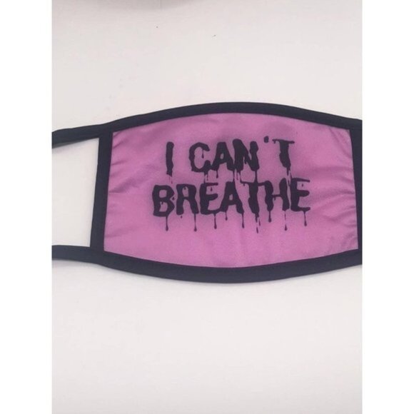 I Cant Breathe Face Mask For Unisex Pink Or White Fashion Style - Picture 4 of 11